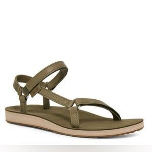 Teva Original Universal Slim Stylish Olive Green Strappy Sandals